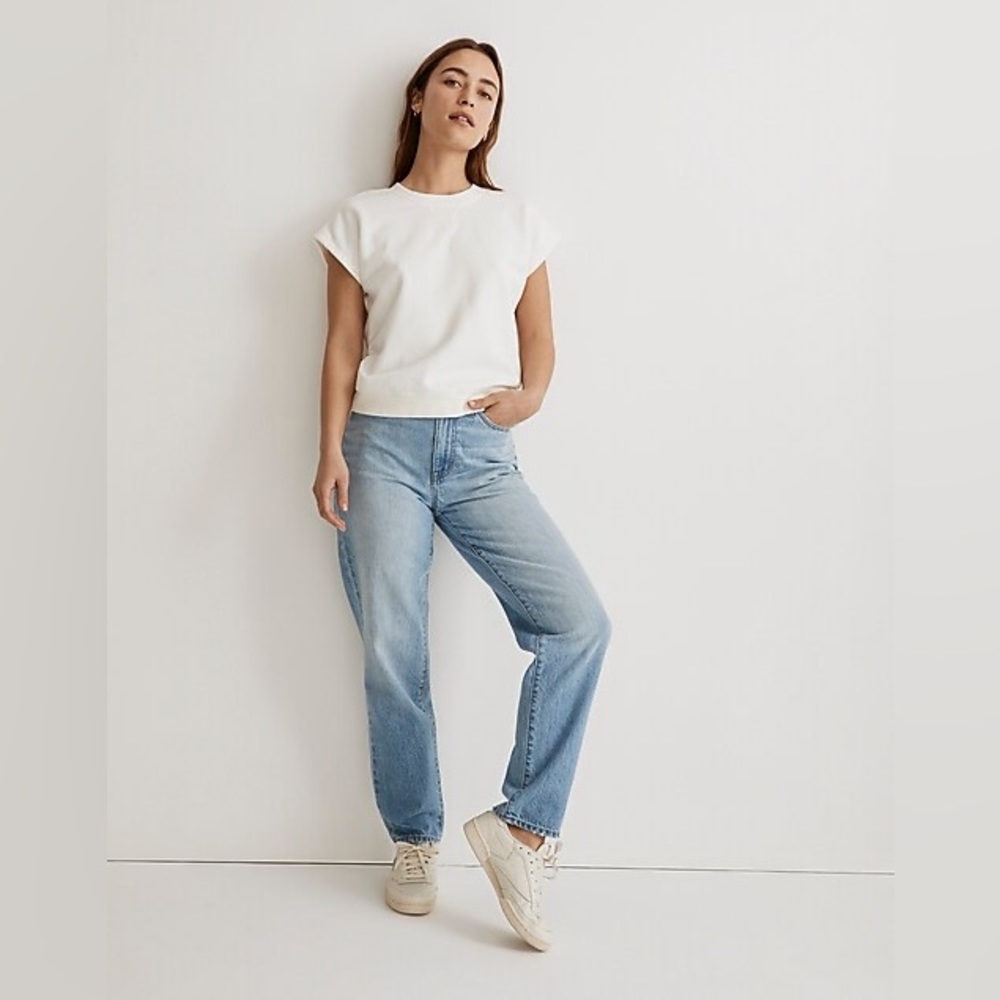 Madewell | (Re)sourced Cotton Short-Sleeve Relaxed Sweatshirt
